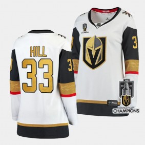 Adin Hill Vegas Golden Knights 2023 Stanley Cup Champions White Away Women Jersey