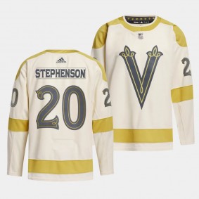 Vegas Golden Knights 2024 NHL Winter Classic Chandler Stephenson #20 Cream Primegreen Jersey Men's
