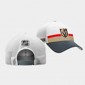 Vegas Golden Knights 2021 NHL Draft Authentic Pro Snapback On Stage Hat White