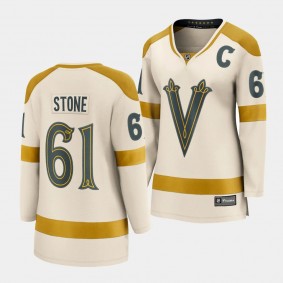 Vegas Golden Knights Mark Stone 2024 NHL Winter Classic Breakaway Player Women Cream Jersey