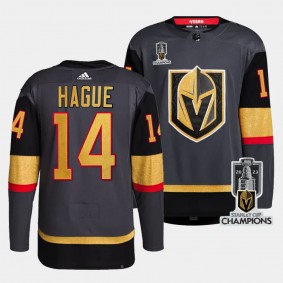 Nicolas Hague Vegas Golden Knights 2023 Stanley Cup Champions Gray 14 Jersey Authentic Alternate